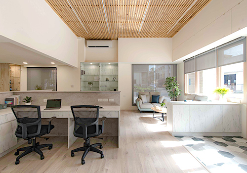 London Design Winner - Aven Interior Design - Cozy stone pattern