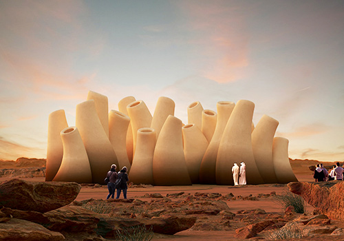 London Design Winner - FAHED+ARCHITECTS -  HEGRA VISITORS CENTER