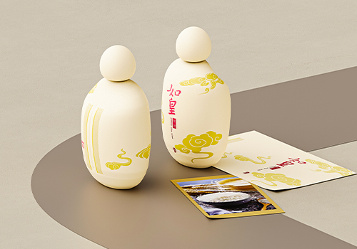 London Design Winner - Joint R&D Center of  SKZP & BIGC - Fu Ning Detong yellow rice wine packaging