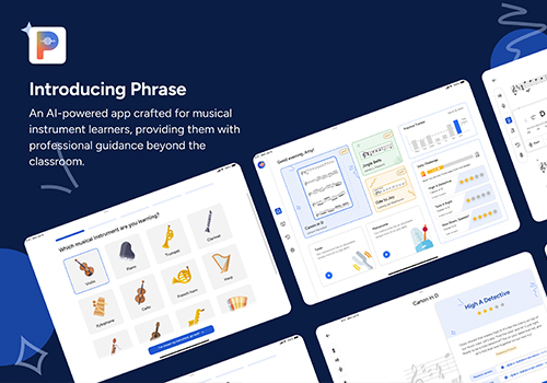 London Design Winner - Ying Pan - Phrase: AI powered Musical Instrument Learning App