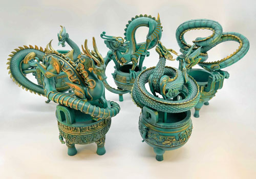 London Design Winner - Qi Wu Zhi Studio - Loong Circling Around Nine Cauldrons