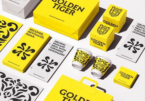 London Design Winner - Design Well Dept. - Golden Tiger Rebrand