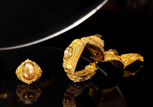 London Design Winner - Huirong Xiao - Blossom Peony Filigree Inlay Collection