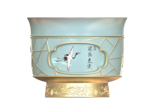 London Design Awards - The Auspicious Crane's Arrival-Swivel Cup