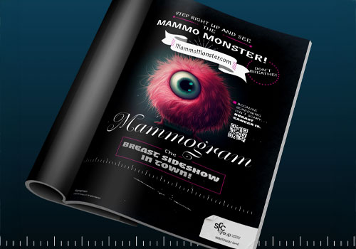 London Design Awards - SFC Group Mammo Monster Print Ad