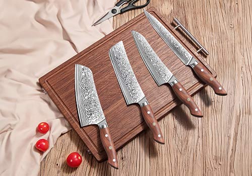 London Design Awards - Freya Black Walnut Handle Damascus Knife