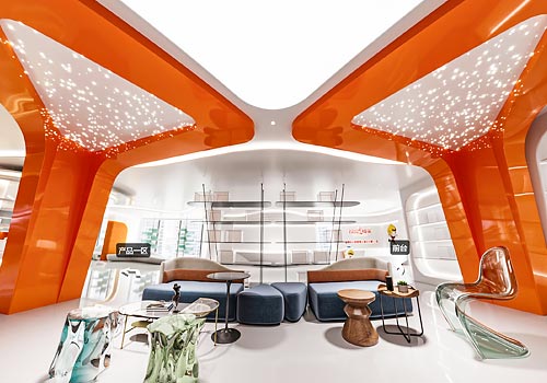 London Design Awards - The Modern Exhibition Hall Space Design of DouDou Fireworks