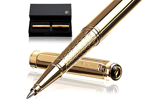 London Design Winner - Fanstik LLC. - Luxury Gold  RollerBall Pen Fanstik Excelltus Line