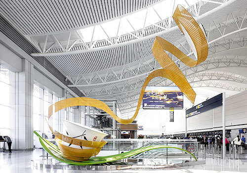 London Design Winner - Sichuan Research Institute of Tourism Planning and Design & Sichuan Province Airport Group Co., Ltd - Arts Installations at Chengdu Shuangliu Airport