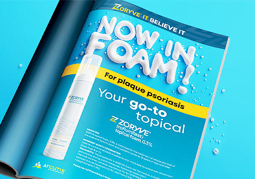 London Design Winner - SFC Group - Arcutis | Zoryve Foam | Print Ad