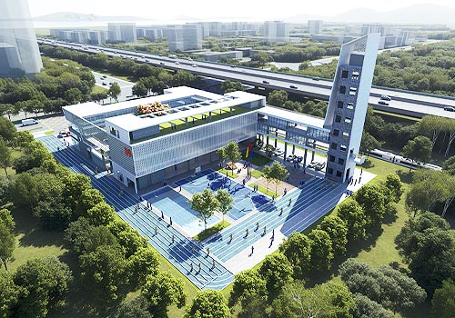 London Design Winner - THE INSTITUTE OF ARCHITECTURE DESIGN & RESEARCH, SHENZHEN UNIVERSITY - Concept Design for Jiaoyi Bay Fire Station, Dongguan 