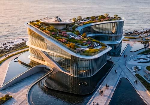 London Design Winner - Dalian Neusoft University of Information - Huihong Land