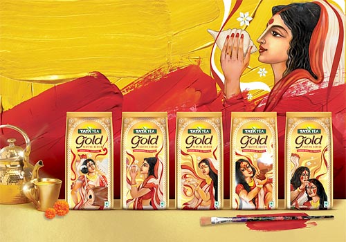 London Design Awards - TATA TEA GOLD DURGA PUJA FESTIVE PACKAGING