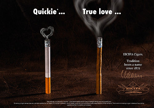 London Design Winner - Agency / comcom.ooo / Creative Direction Leo Gesess - EICIFA CIGARS