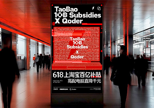 London Design Winner - ‌Alibaba Group - Taobao 10B Subsidies  × Qoder  Brand Communication Design 