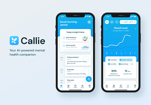 London Design Winner - Anita (Ningjing) Sun - Callie - your AI-powered mental health companion