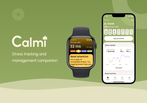 London Design Winner - Mengqiu Hu - Calmi - Stress tracking and management companion